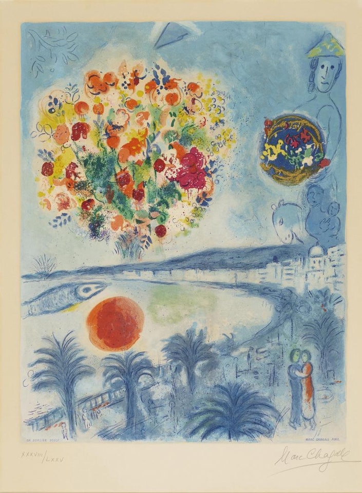 Le Soleil couchant, from Nice et la Côte d'Azur by Charles Sorlier