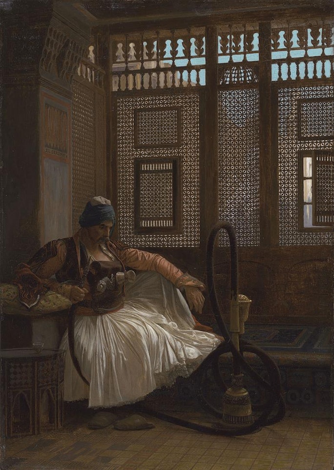 Arnaut fumant by Jean Léon Gérome