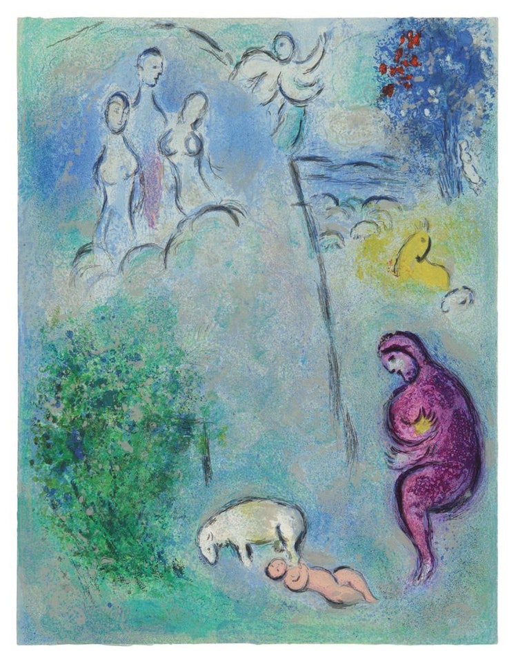 DRYAS DISCOVERS CHLOE (M. 310; SEE C. BKS. 46) by Marc Chagall