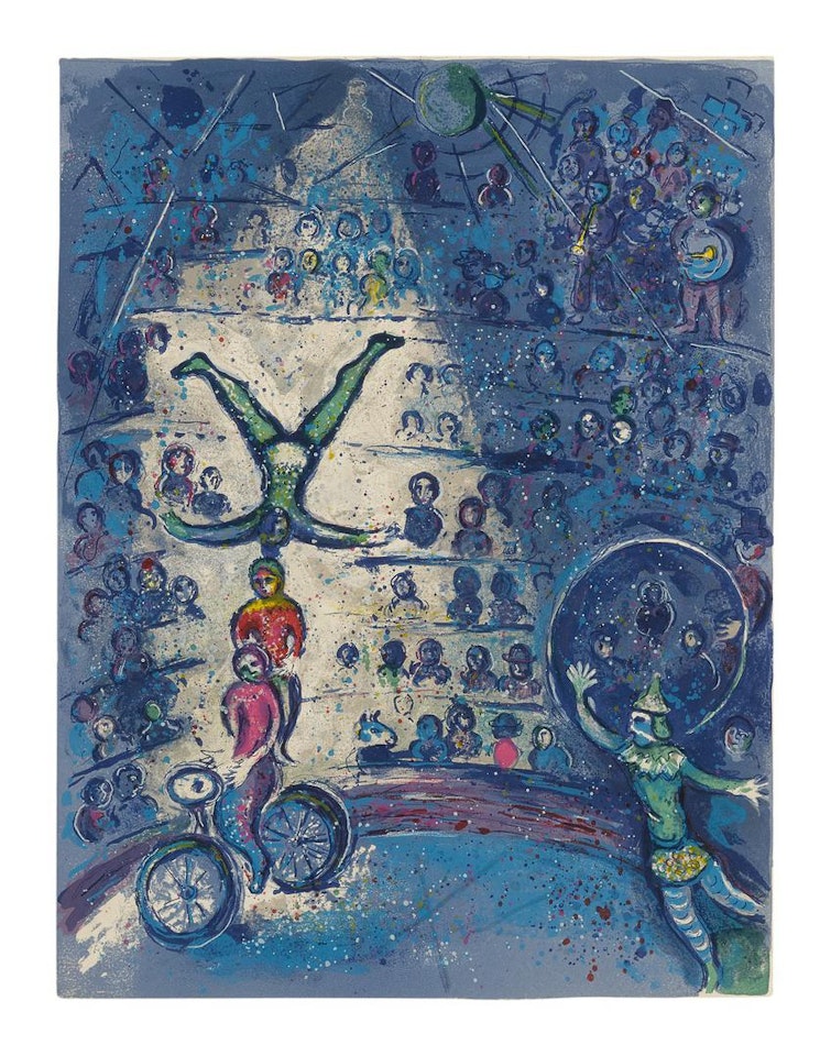 THE CIRCUS: ONE PLATE (M. 491; SEE C. BKS. 68) by Marc Chagall