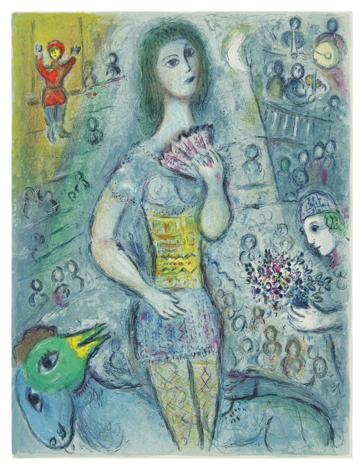 THE CIRCUS: ONE PLATE (M. 521; SEE C. BKS. 68) by Marc Chagall