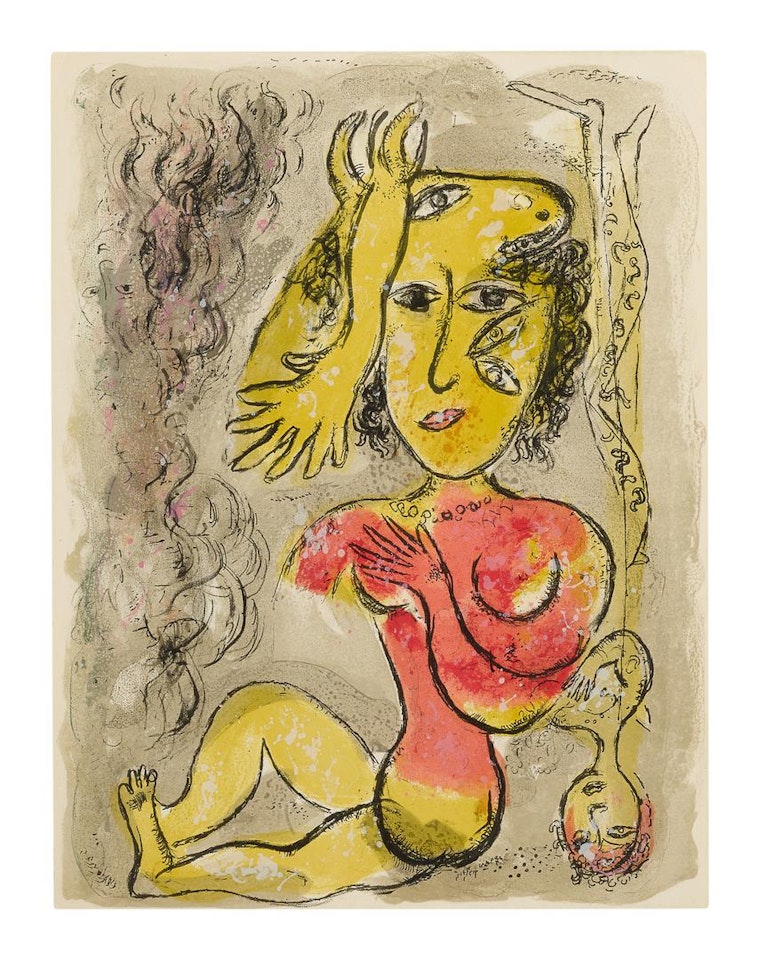 THE CIRCUS: ONE PLATE (M. 515; SEE C. BKS. 68) by Marc Chagall