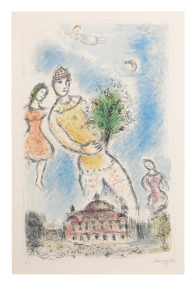 IN THE SKY OF THE OPERA (M.973) by Marc Chagall