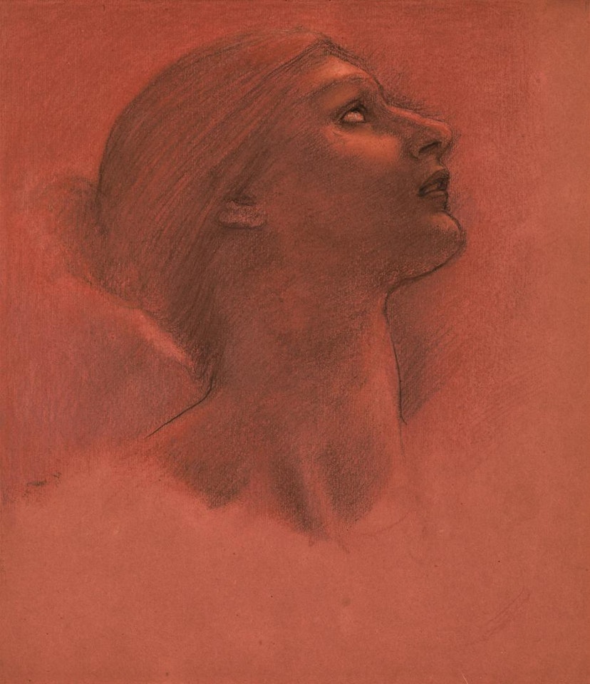 STUDY FOR THE HEAD OF HOPE by Edward Coley Burne-Jones