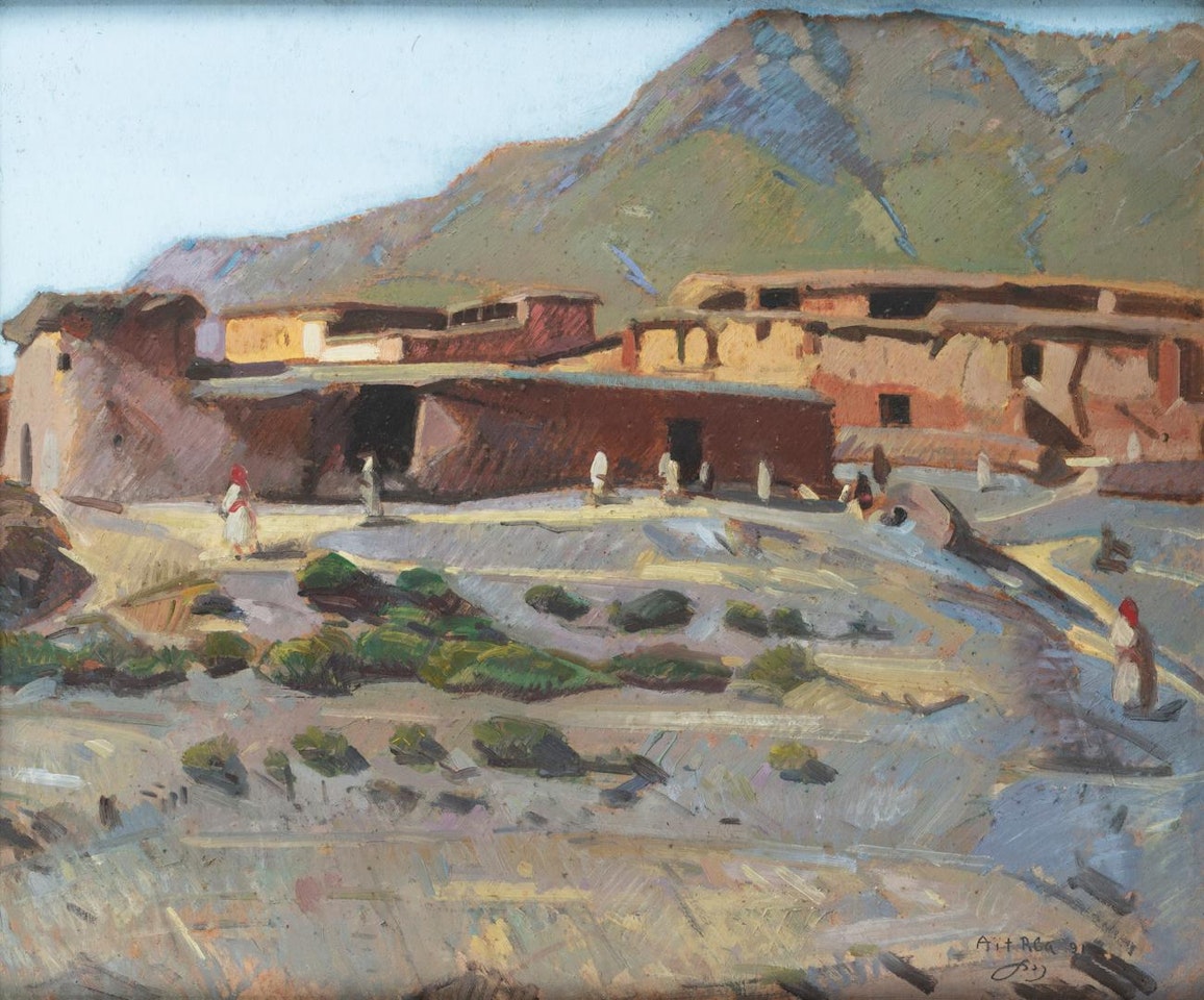 The Village of Aït Rba in The Atlas Mountains, Morocco by Jacques Majorelle