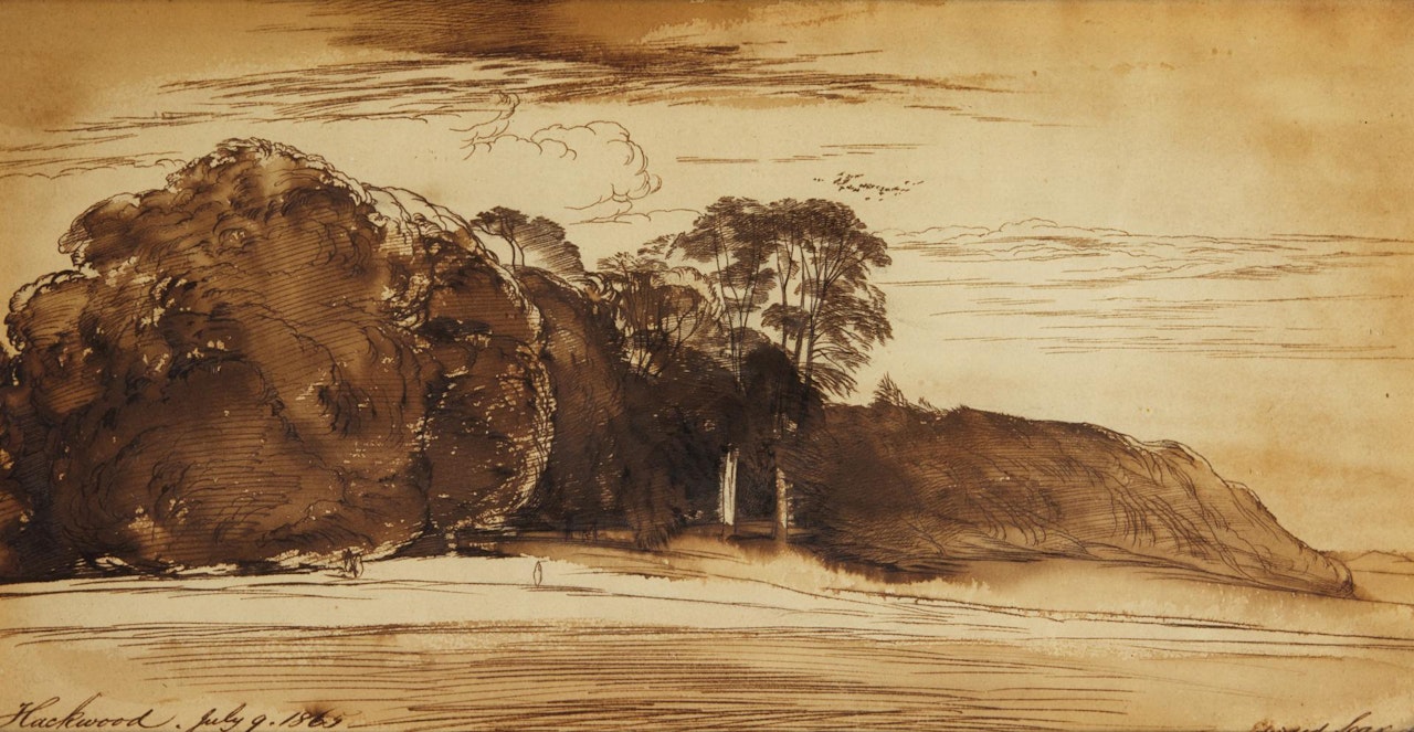 Hackwood Park, Hampshire by Edward Lear