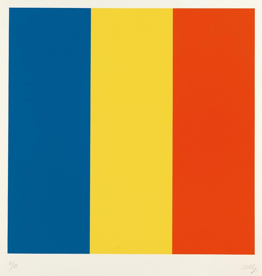 Blue/yellow/red by Ellsworth Kelly