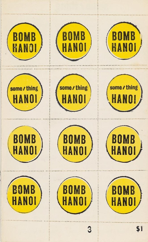 Bomb Hanoi (Cover for Some/Thing "A Vietnam Assemblage") by Andy Warhol