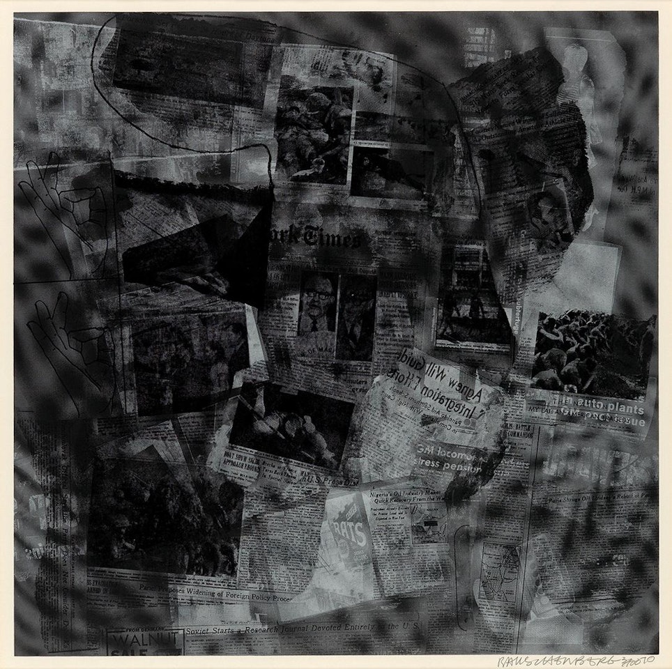 Surface Series From Currents by Robert Rauschenberg