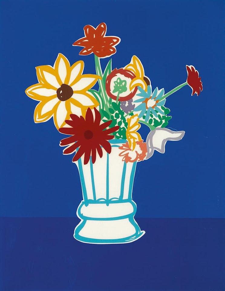 Country Bouquet with Blue by Tom Wesselmann