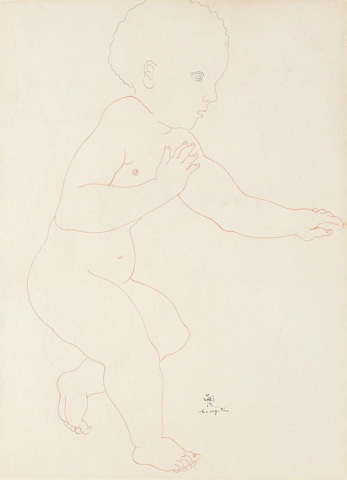 Baby walking by Leonard Tsuguharu Foujita
