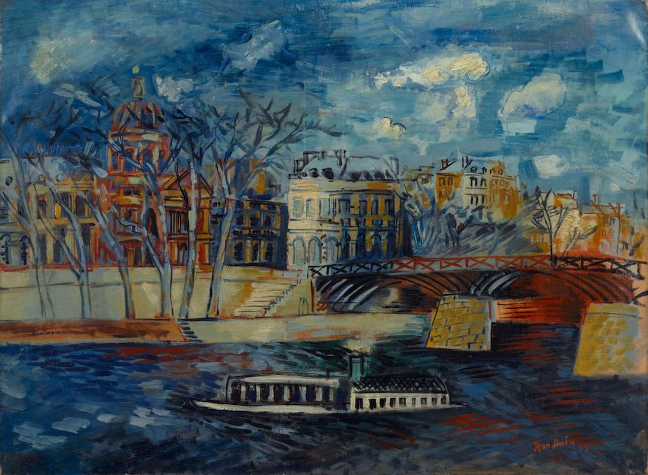 L'Institut et la Passerelle des Arts by Jean Dufy