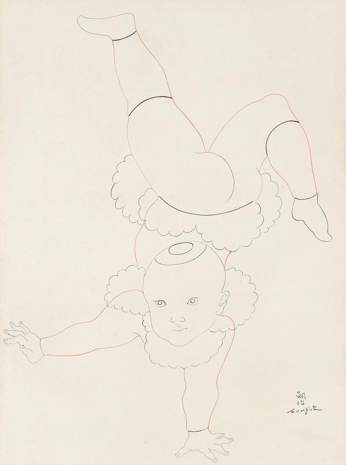 Baby acrobat by Leonard Tsuguharu Foujita
