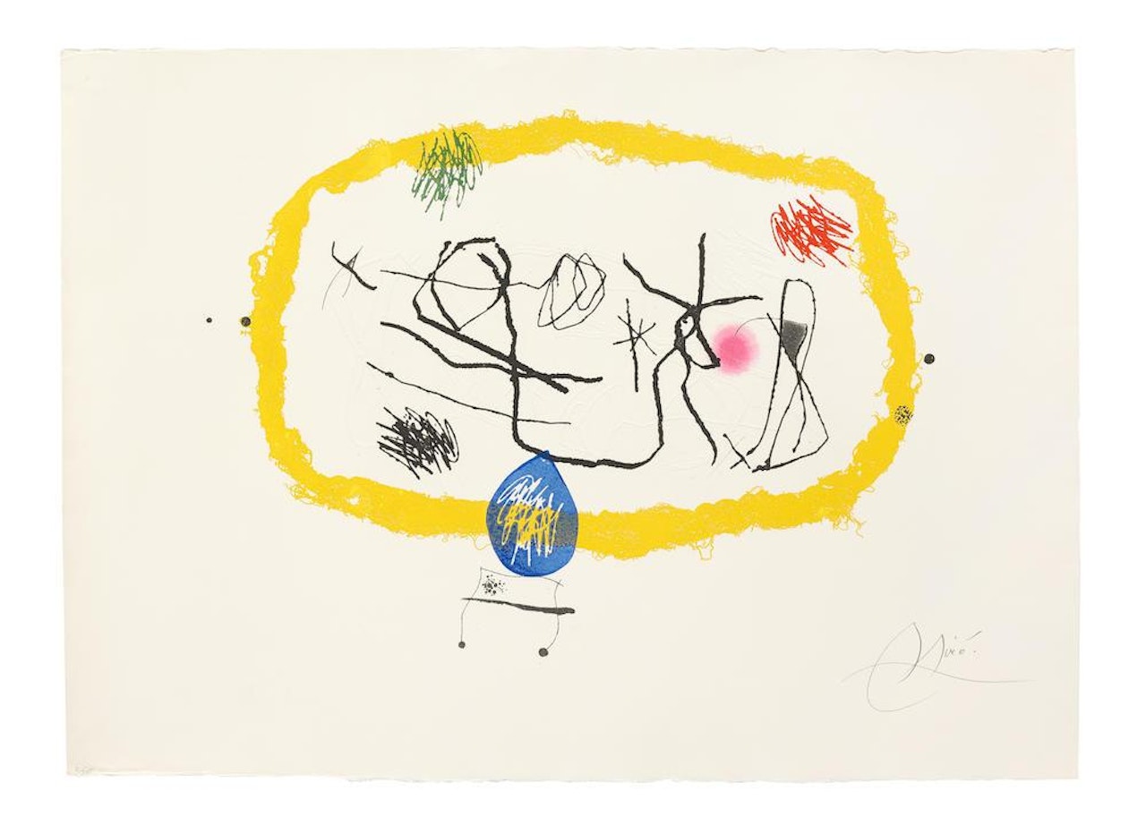 Personatges Solars (Dupin 648) by Joan Miró
