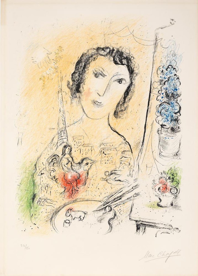 Autoportrait (Mourlot 709) by Marc Chagall