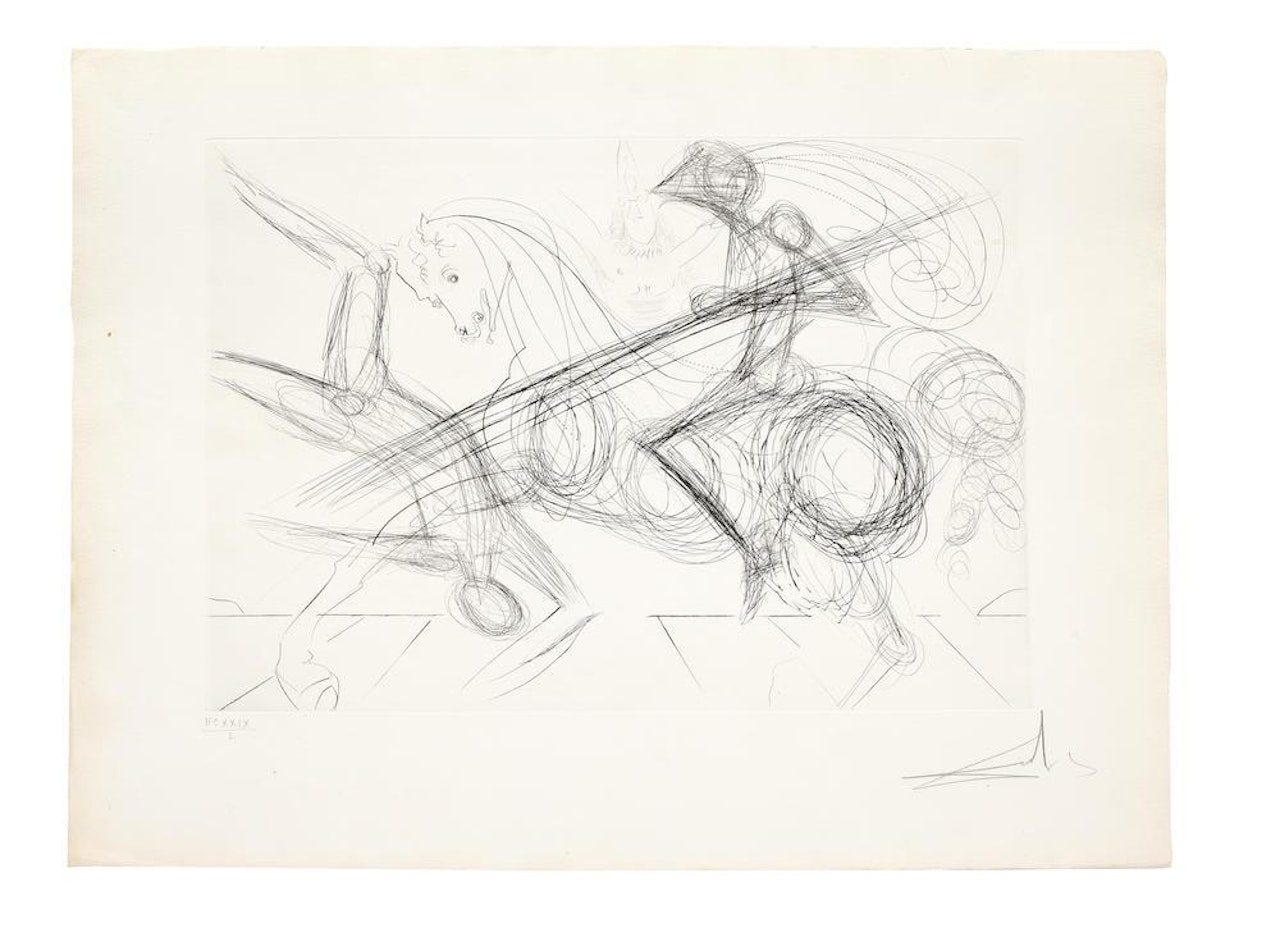 Le Grand Tournoi (Field 74-13; Lopsinger 587) by Salvador Dali