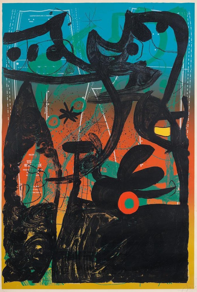 Défilé de mannequins à Bahia (Mourlot 628) by Joan Miró