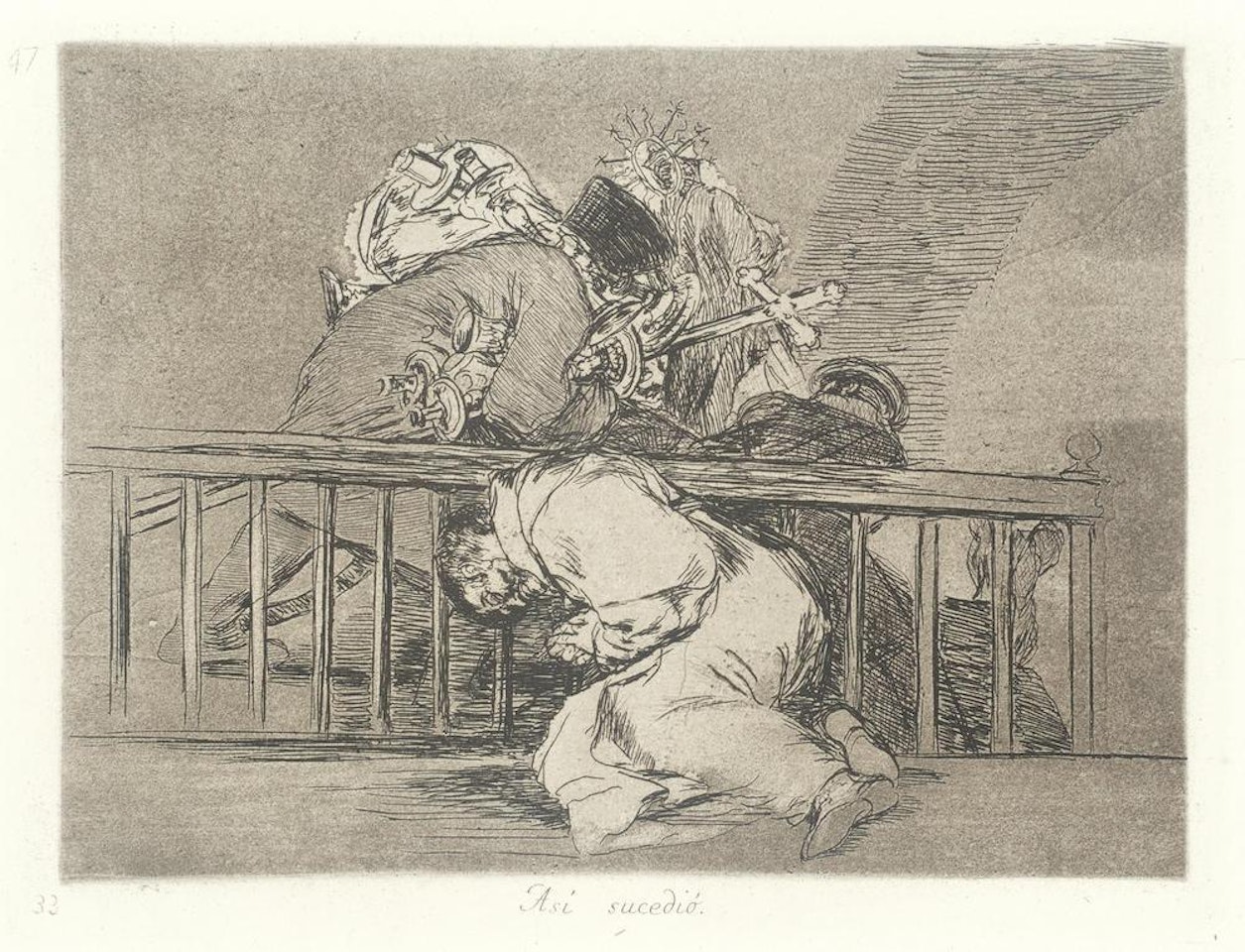 Asi sucedio, Plate 47, from 'Los Desastres de la Guerra' (Harris 167) by Francisco José de Goya