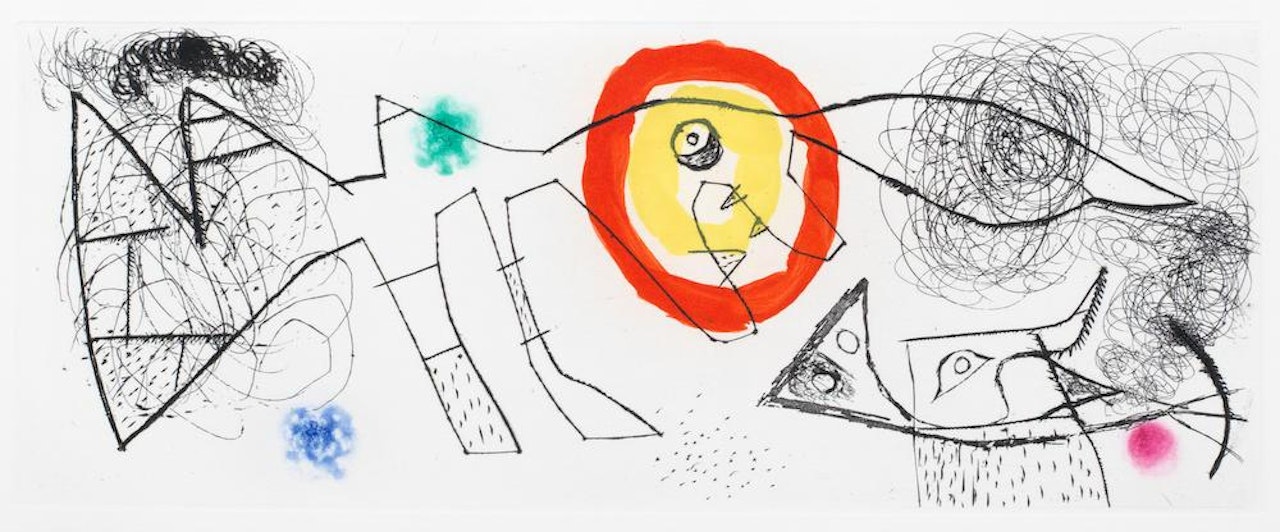 One Plate, from 'Erik Satie: Poèmes et Chansons' (Dupin 524) by Joan Miró