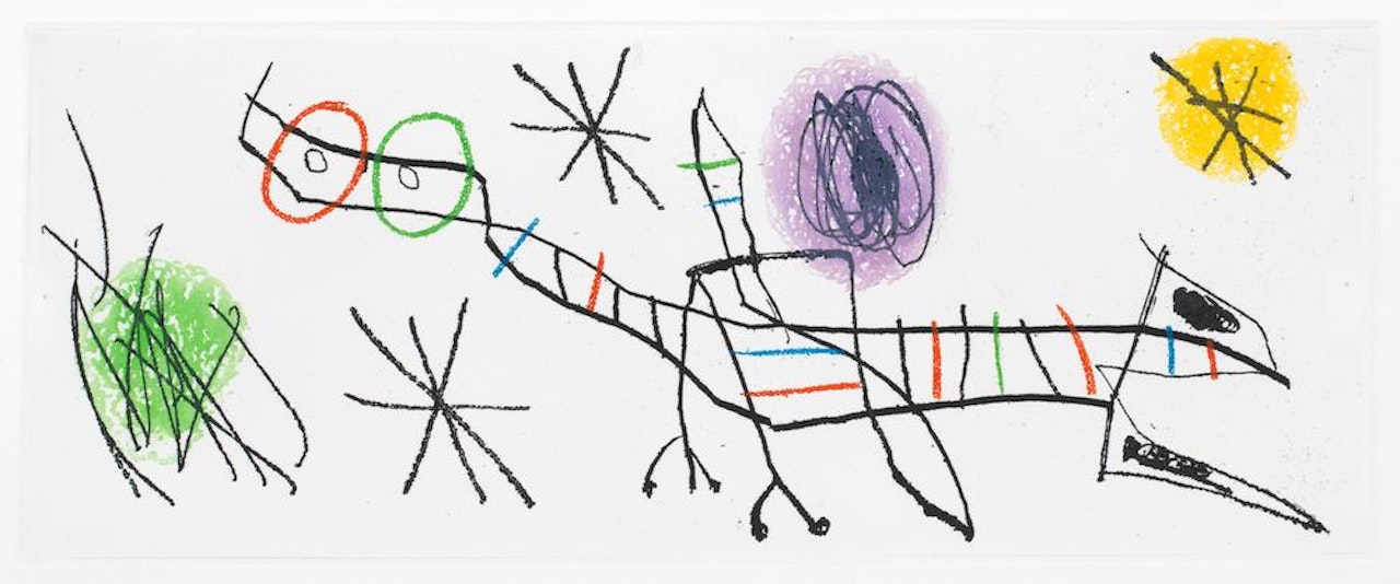 One Plate, from 'Erik Satie: Poèmes et Chansons' (Dupin 523) by Joan Miró