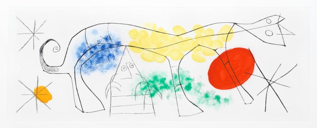 One Plate, from 'Erik Satie: Poèmes et Chansons' (Dupin 522) by Joan Miró