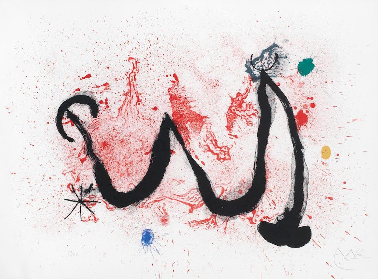 La Danse du Feu (The Fire Dance) (Mourlot 341) by Joan Miró