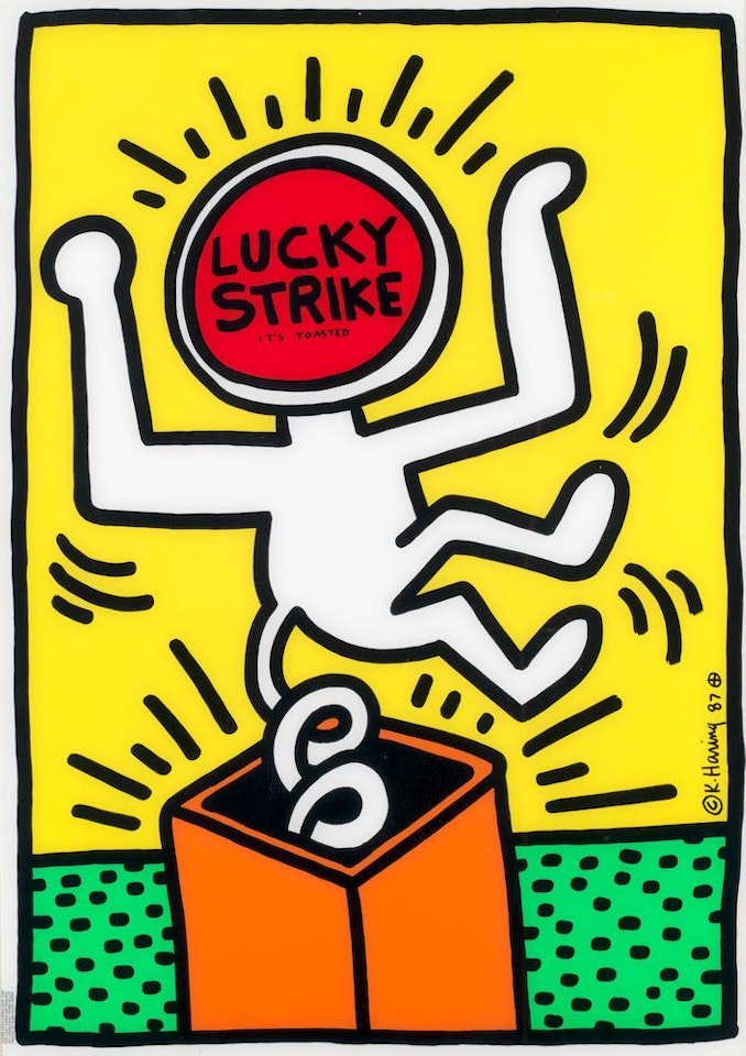 Lucky Strike It's Toasted by Keith Haring