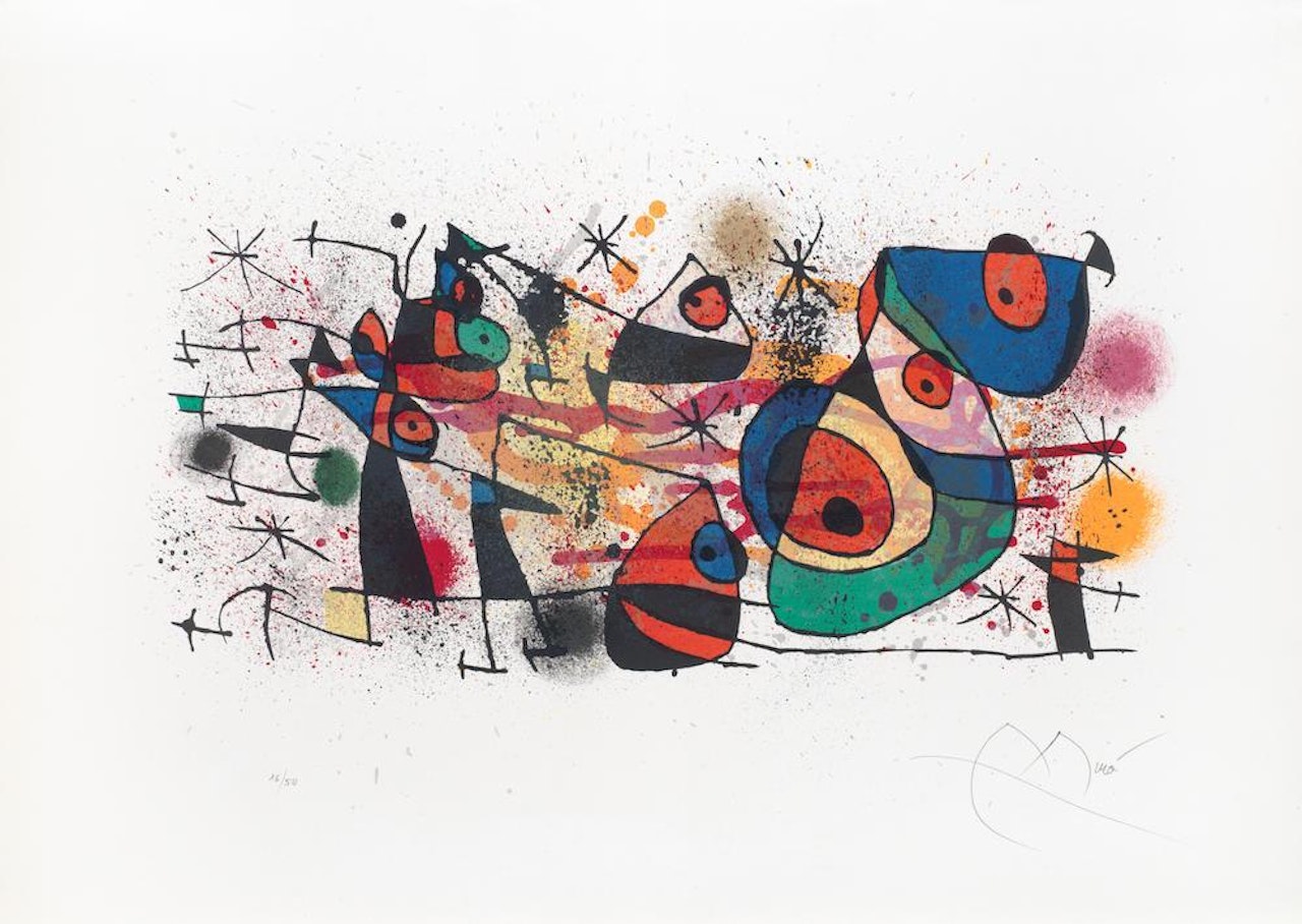 Céramiques, from 'Céramiques de Miro et Artigas' (Mourlot 928) by Joan Miró