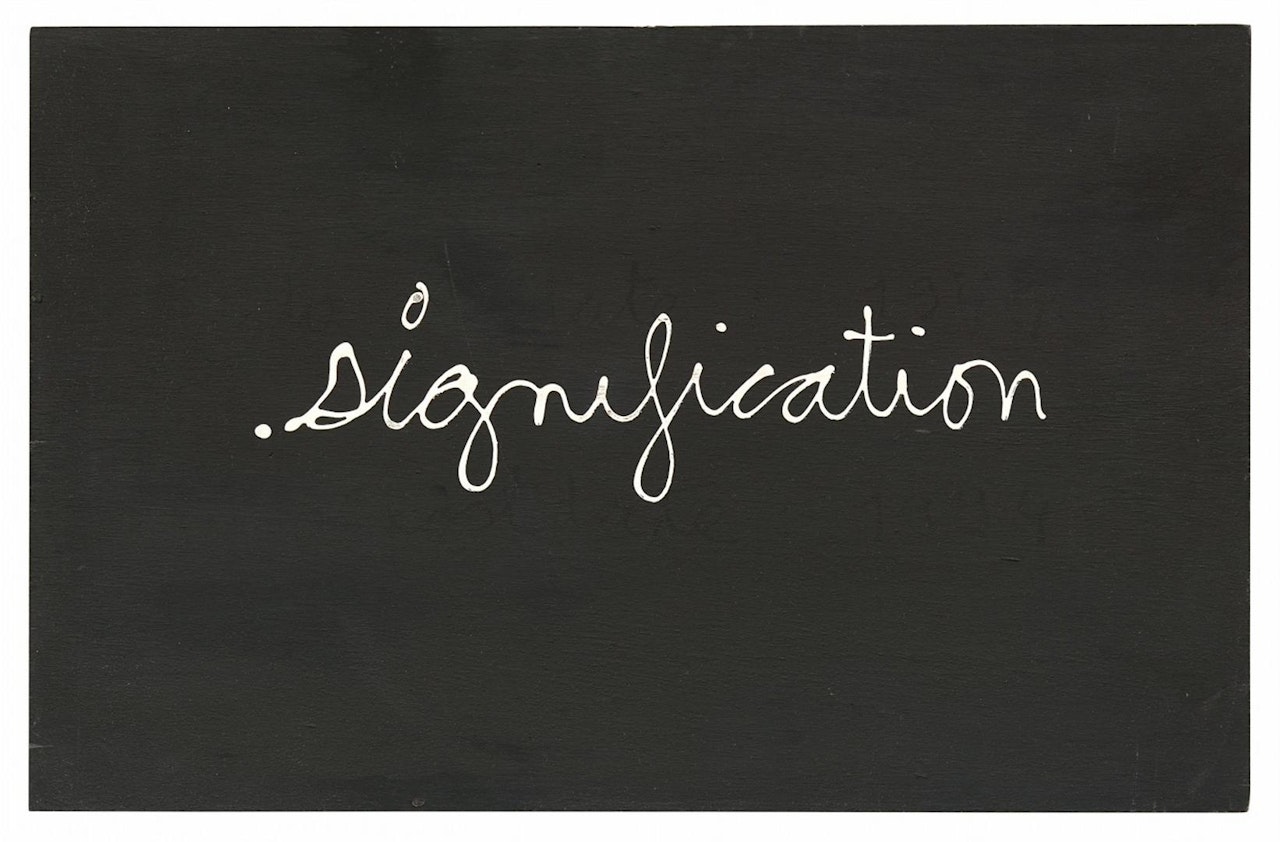 signification by Ben Vautier