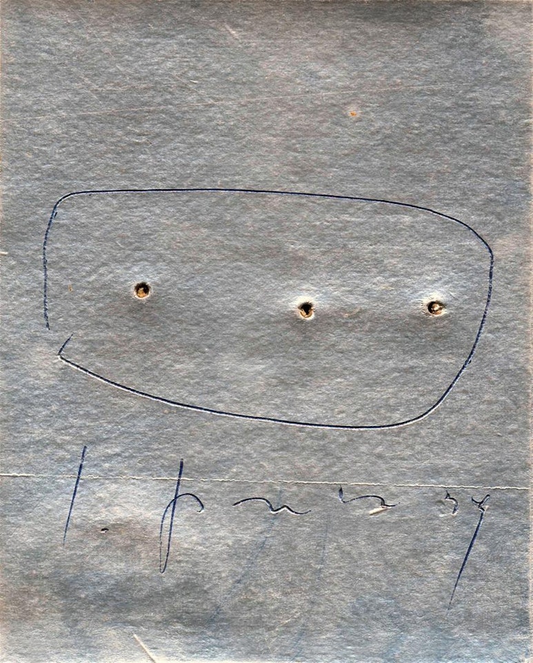 Concetto spaziale (From: La Lune en Rodage) by Lucio Fontana
