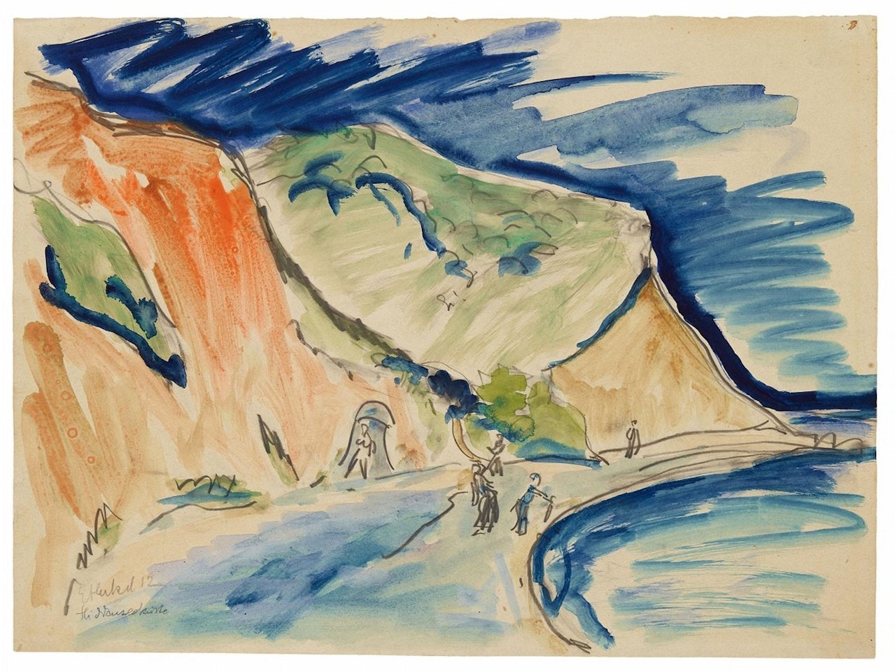 Hiddenseeküste by Erich Heckel