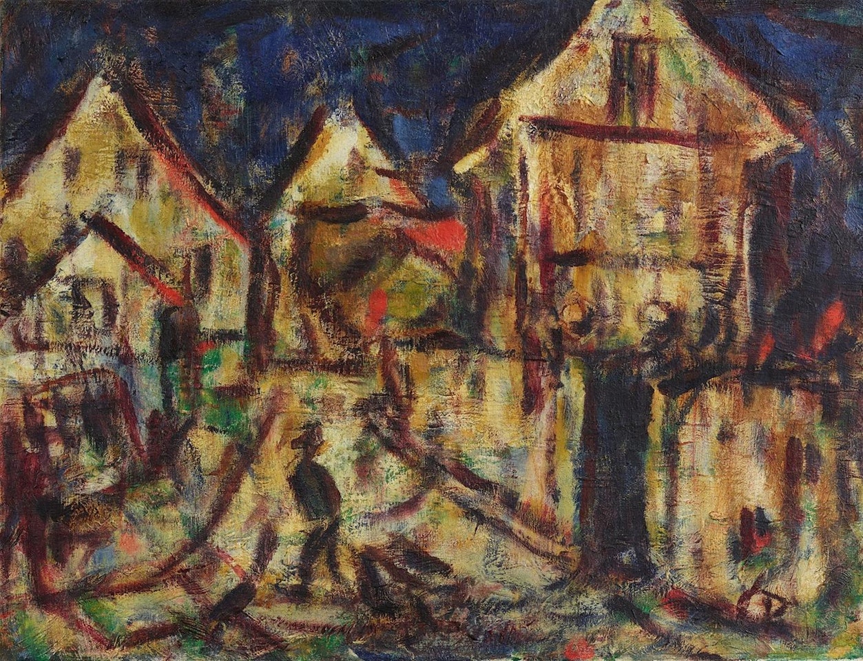 Häuser in Soest by Christian Rohlfs