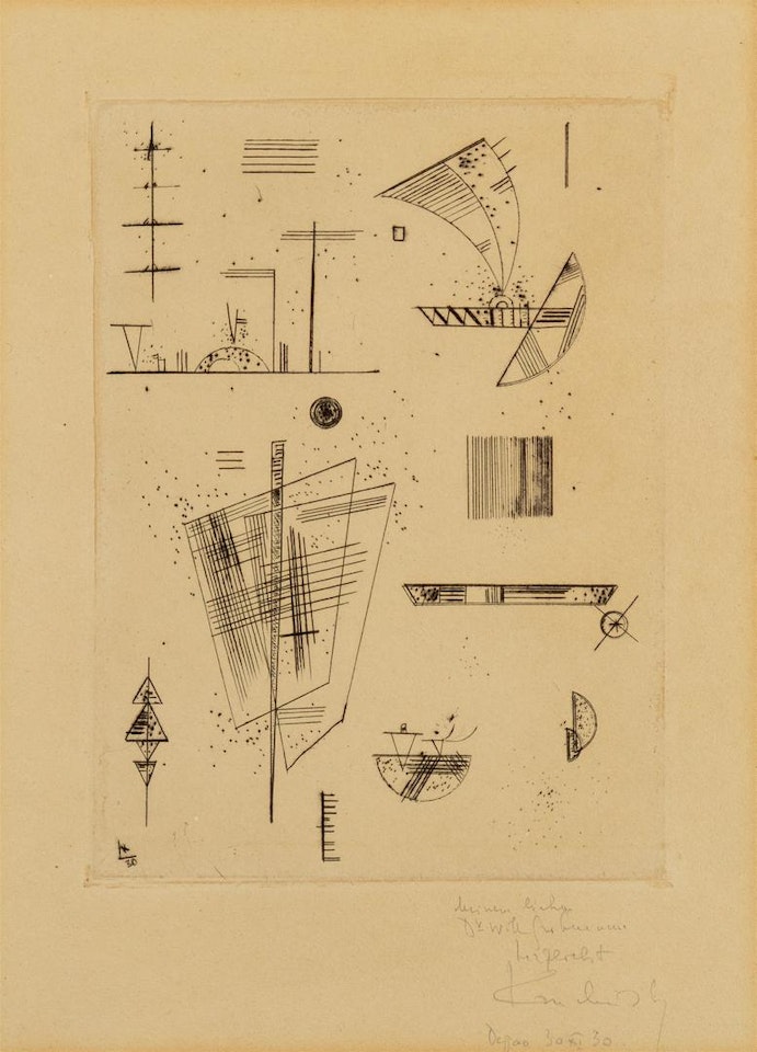 Erste Radierung für die Editions "Cahiers d'art" by Wassily Kandinsky