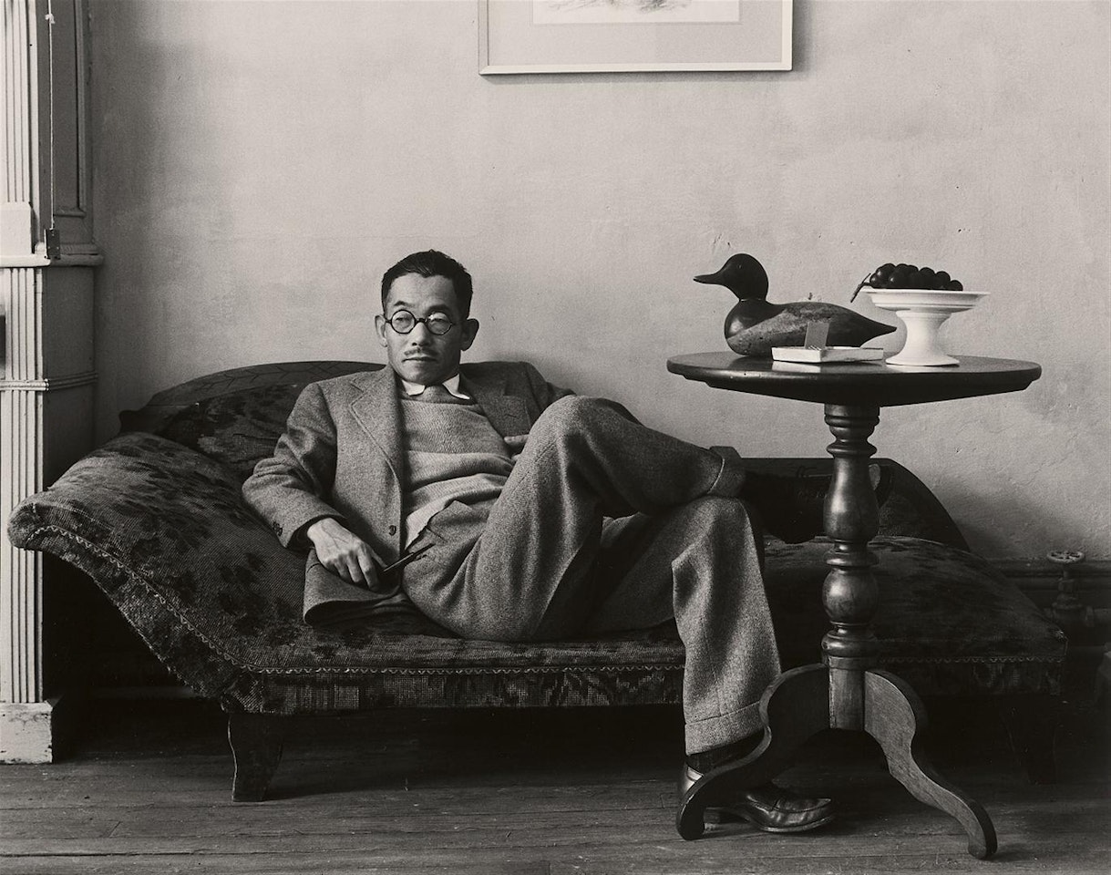 Yasuro Kuniyoshi, 14th Street Studio, NYC, 1941 by Arnold Newman