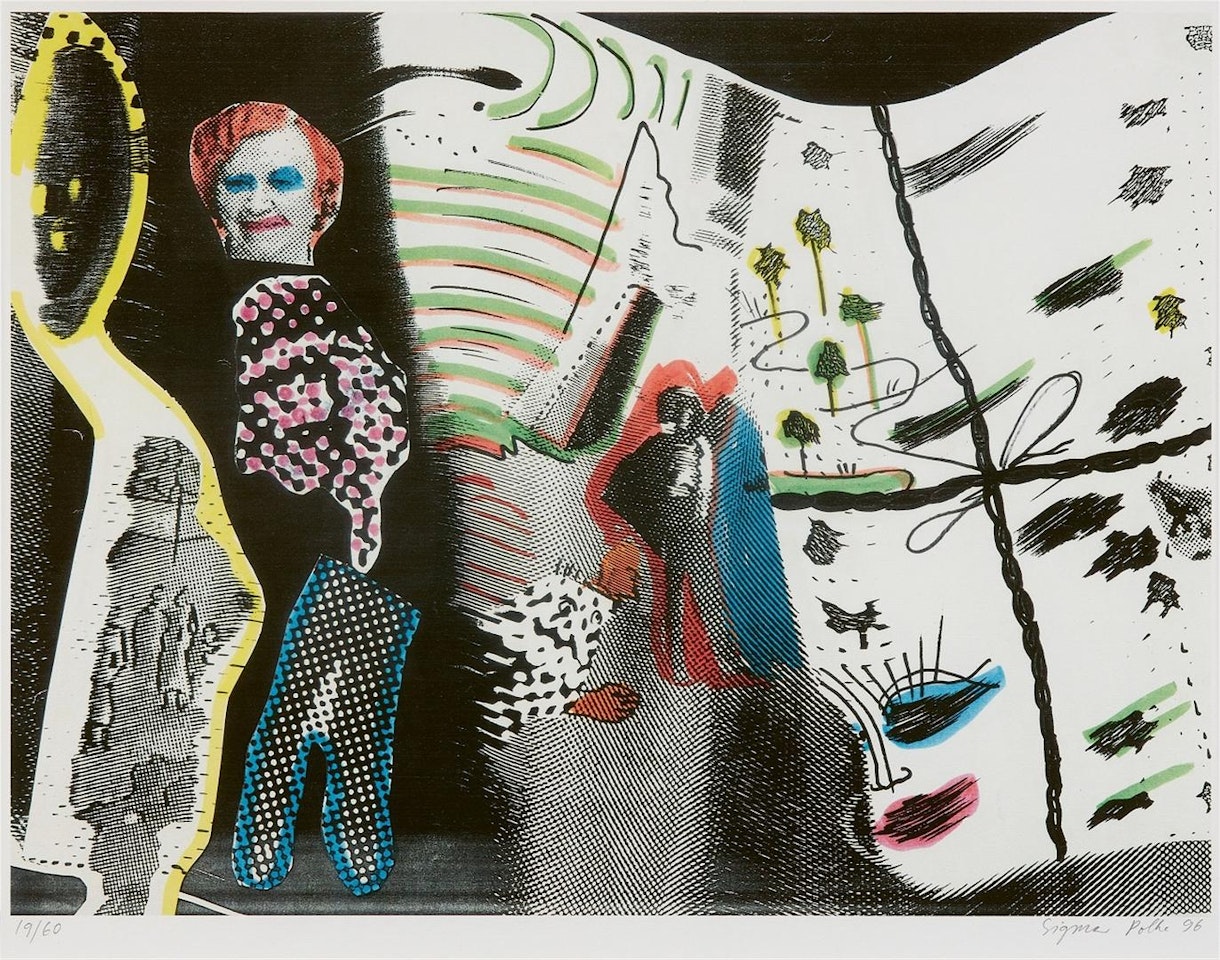 S. schmeckt Pfirsich von H. by Sigmar Polke