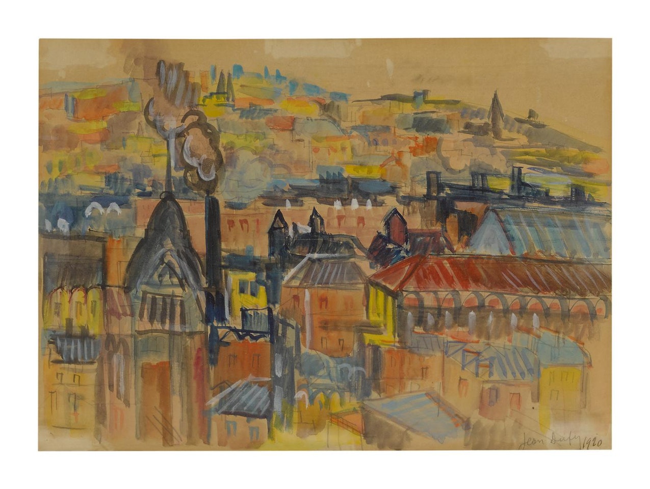 PARIS, MONTMARTRE by Jean Dufy