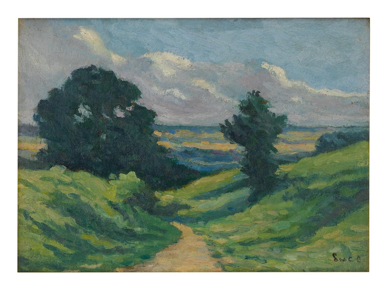 LA CHEMIN AUX ENVIRONS DE MOULINEUX by Maximilien Luce