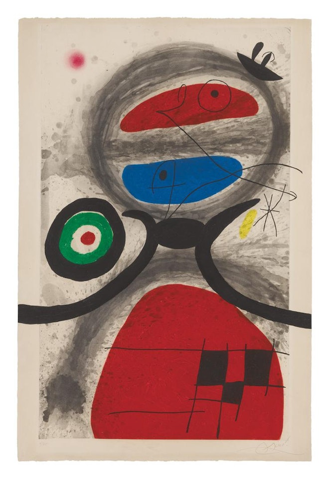 L'AÏEULE DEVANT LA MER (DUPIN 484) by Joan Miró
