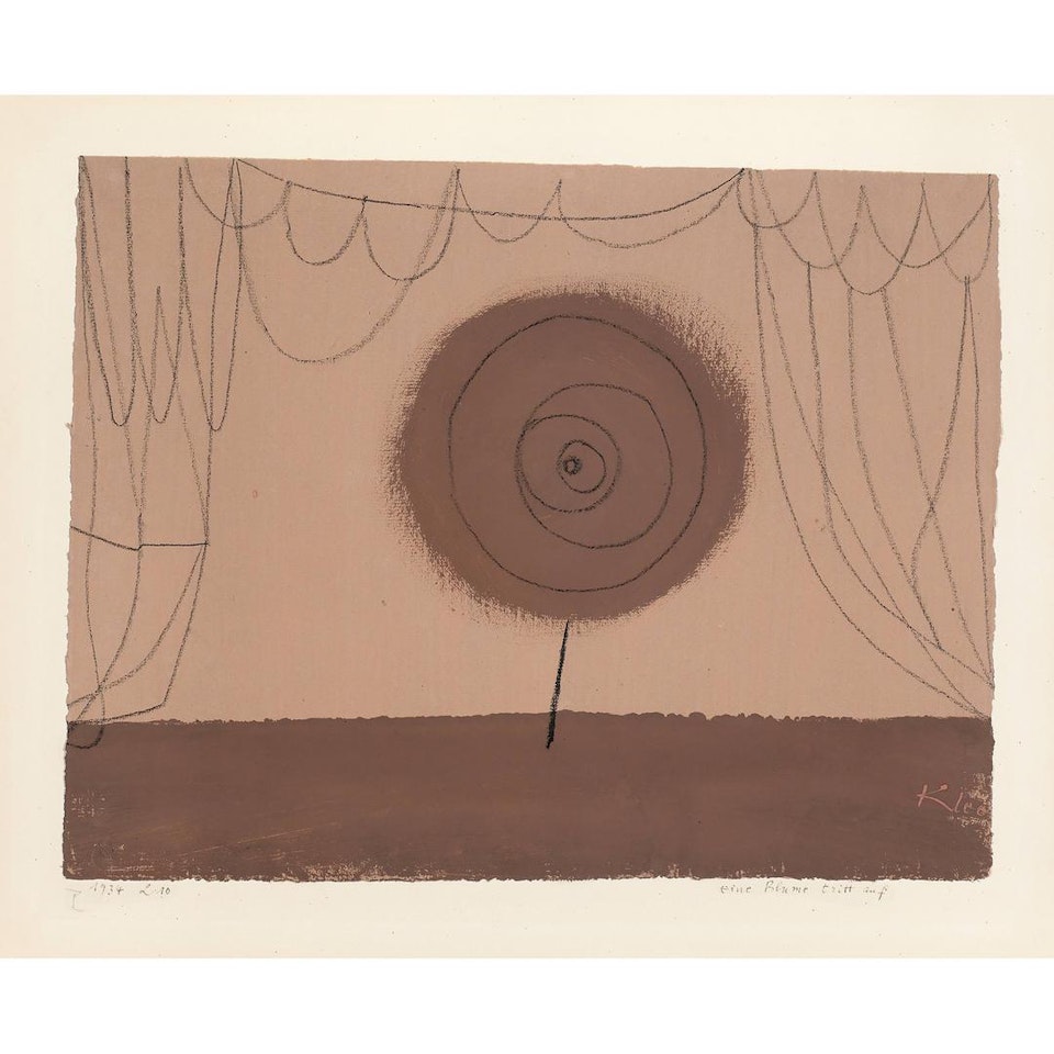 Eine Blume tritt auf by Paul Klee