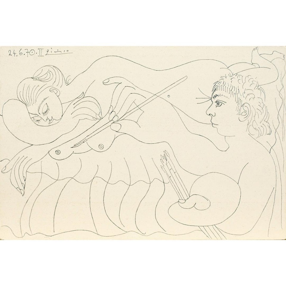 Le Peintre et son modèle by Pablo Picasso