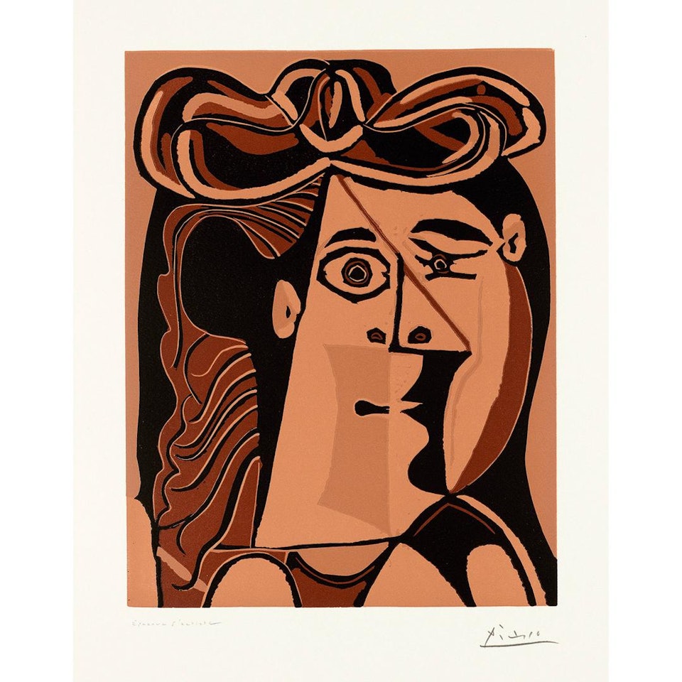 Tête de femme au chapeau by Pablo Picasso