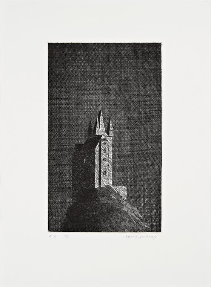 "The Haunted Castle" from "Six Fairy Tales from the Brother's Grimm" by David Hockney