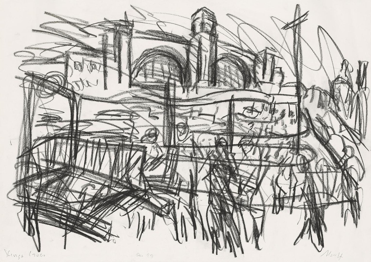 King's Cross by Leon Kossoff