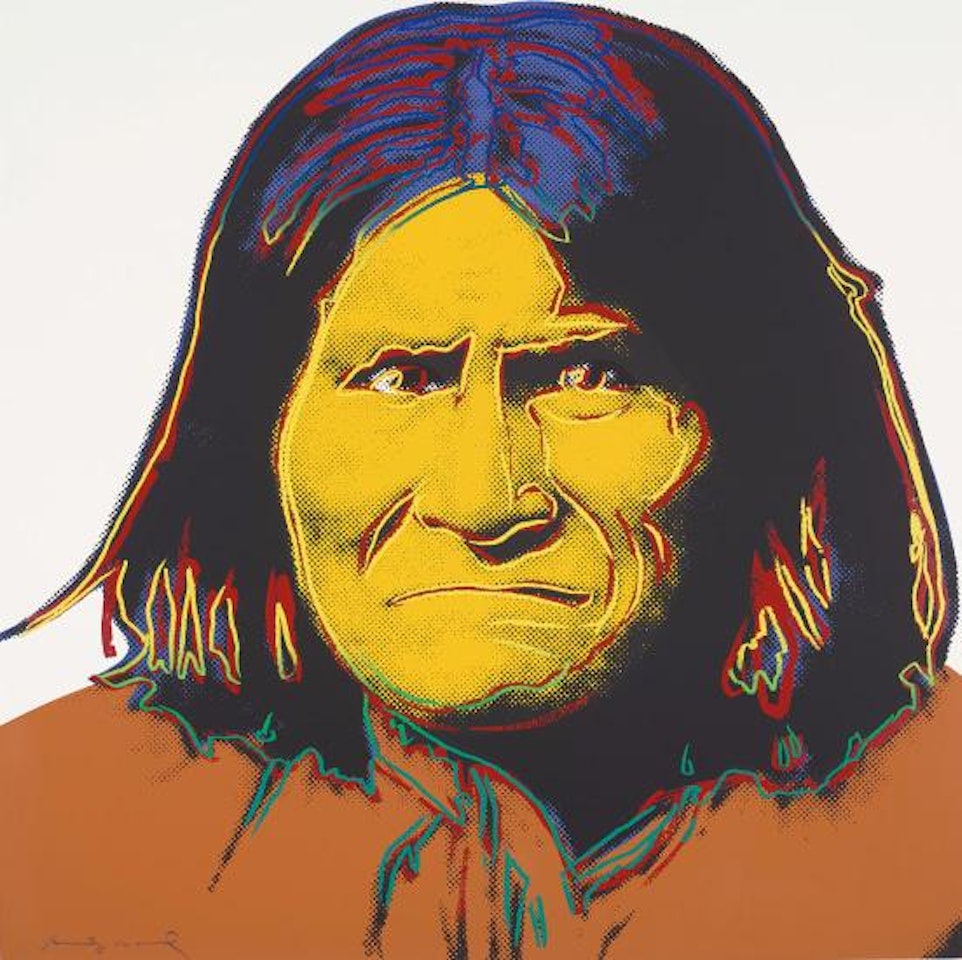 Geronimo, from Cowboys and Indians by Andy Warhol