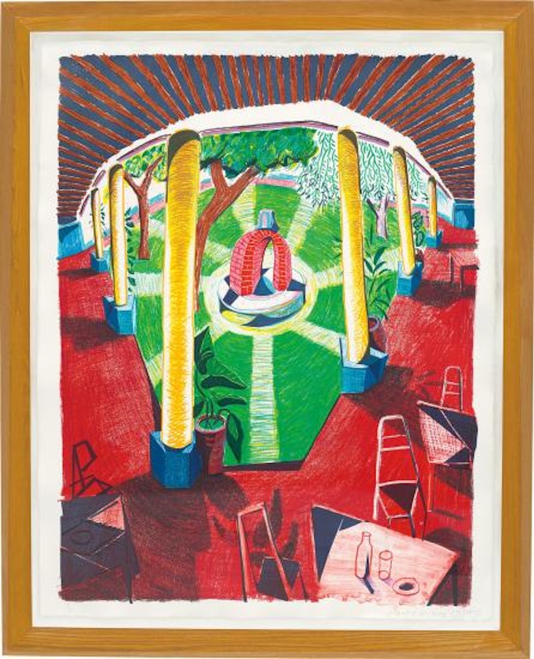 Views of Hotel Well III, from Moving Focus Series by David Hockney