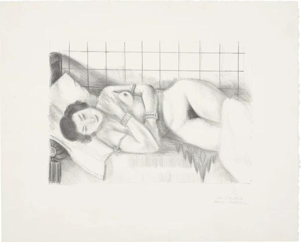 Figure endormie, châle sur les jambes (Sleeping Figure, Shawl over Legs) by Henri Matisse