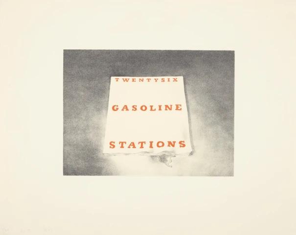 Twentysix Gasoline Stations, from Book Covers by Ed Ruscha