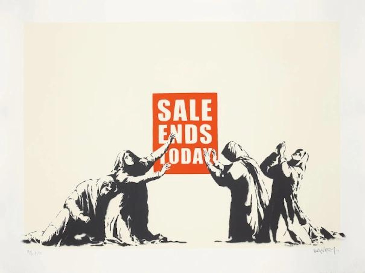 Sale Ends, from Barely Legal by Banksy