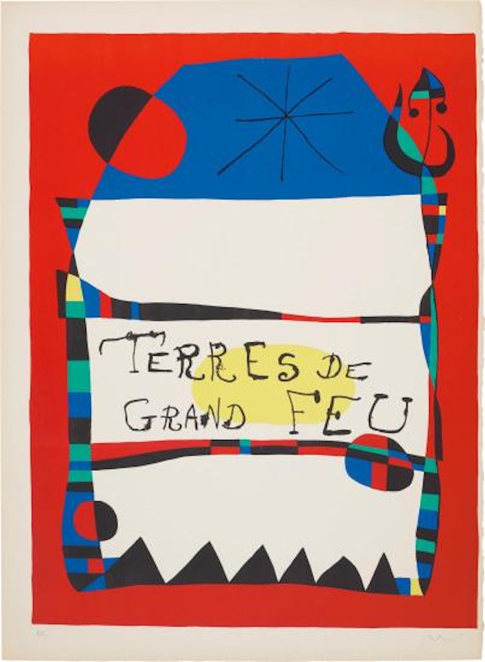 Exhibition 'Terres de grand feu (Land of Great Fire), Miro-Artigas', at the Galerie Maeght by Joan Miró