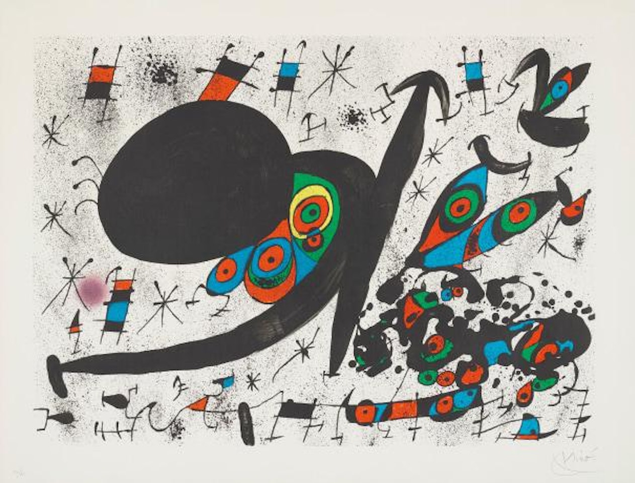 Untitled, plate 12 from Homenatge a Joan Prats (Tribute to Joan Prats) by Joan Miró